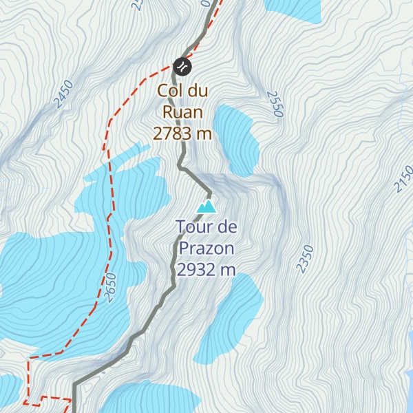 Map of Tour de Prazon