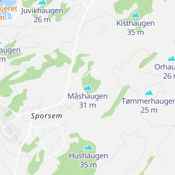 Map of Måshaugen
