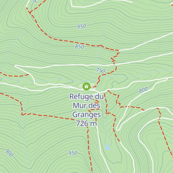 Map of Refuge du Mur des Granges