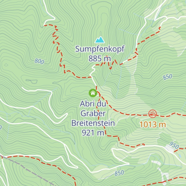 Map of Abri du Graber Breitenstein