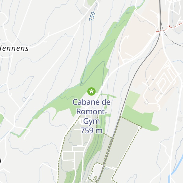 Map of Cabane de Romont-Gym