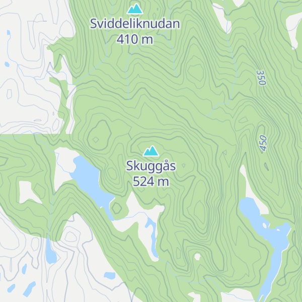 Map of Skuggås