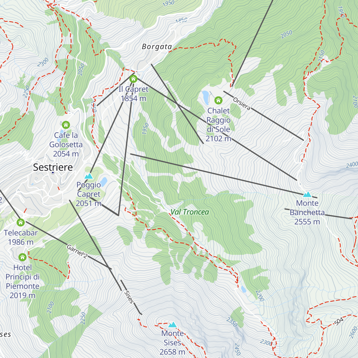 Bar Ristorante Chisonetto map
