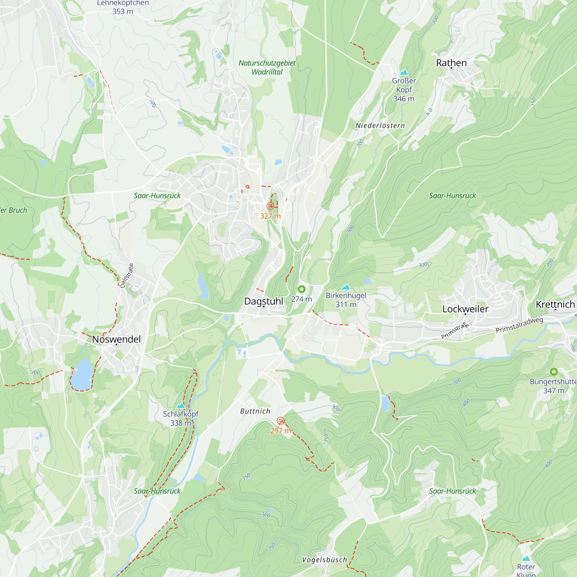 Lasalle Hütte map