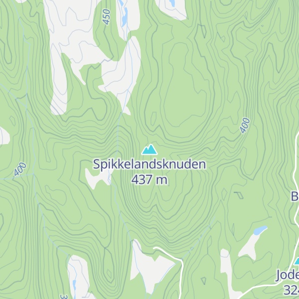 Map of Spikkelandsknuden