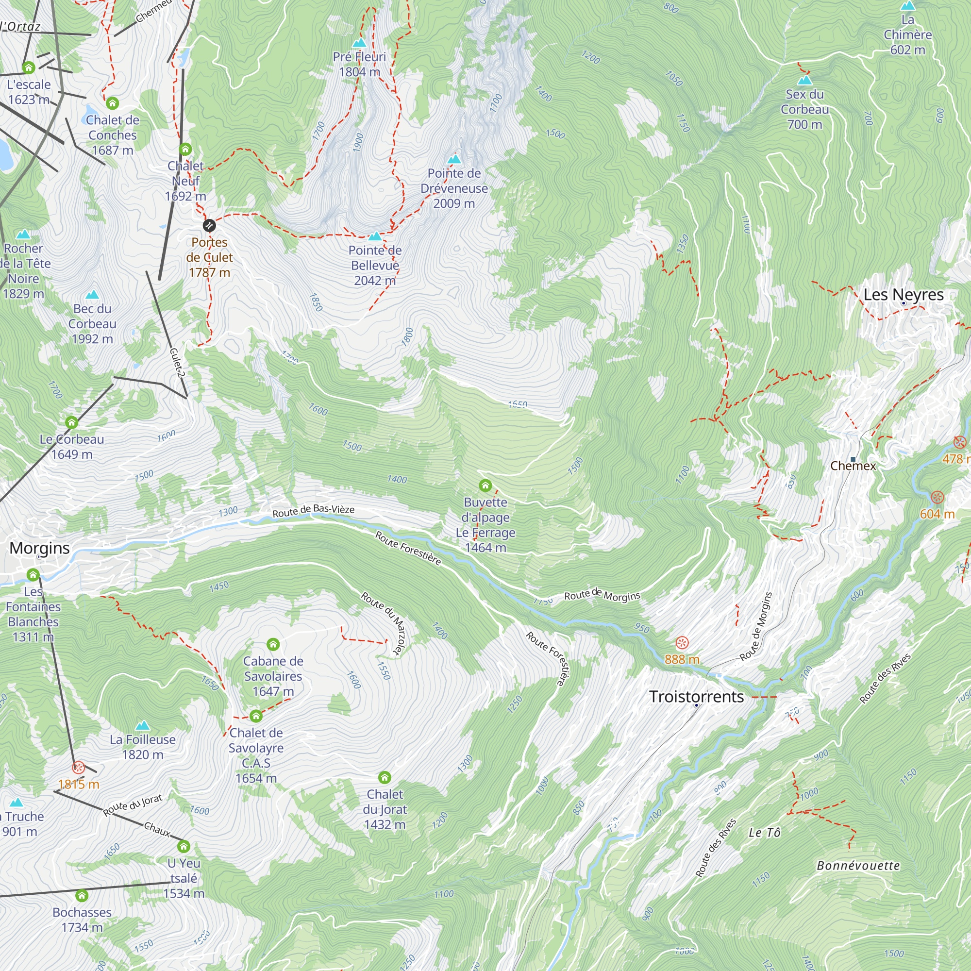 Buvette d'alpage Le Ferrage map