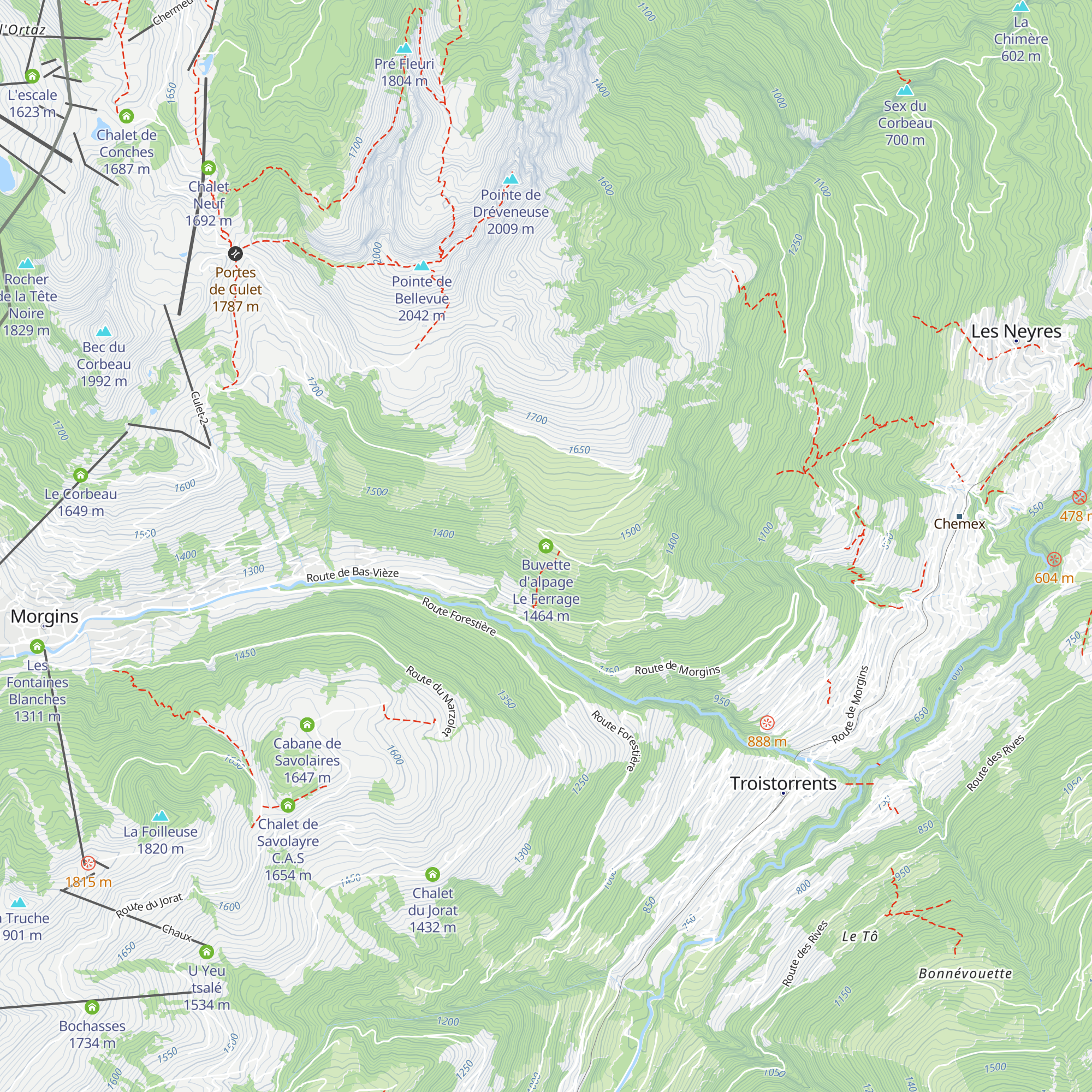 Buvette d'alpage Le Ferrage map