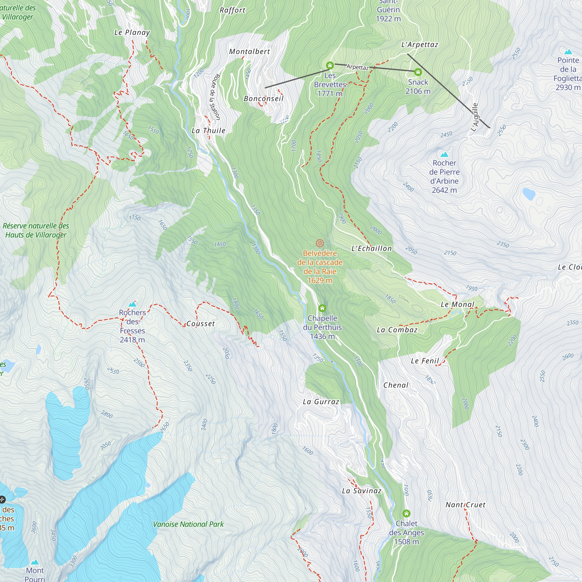 Barrage de la Raie map