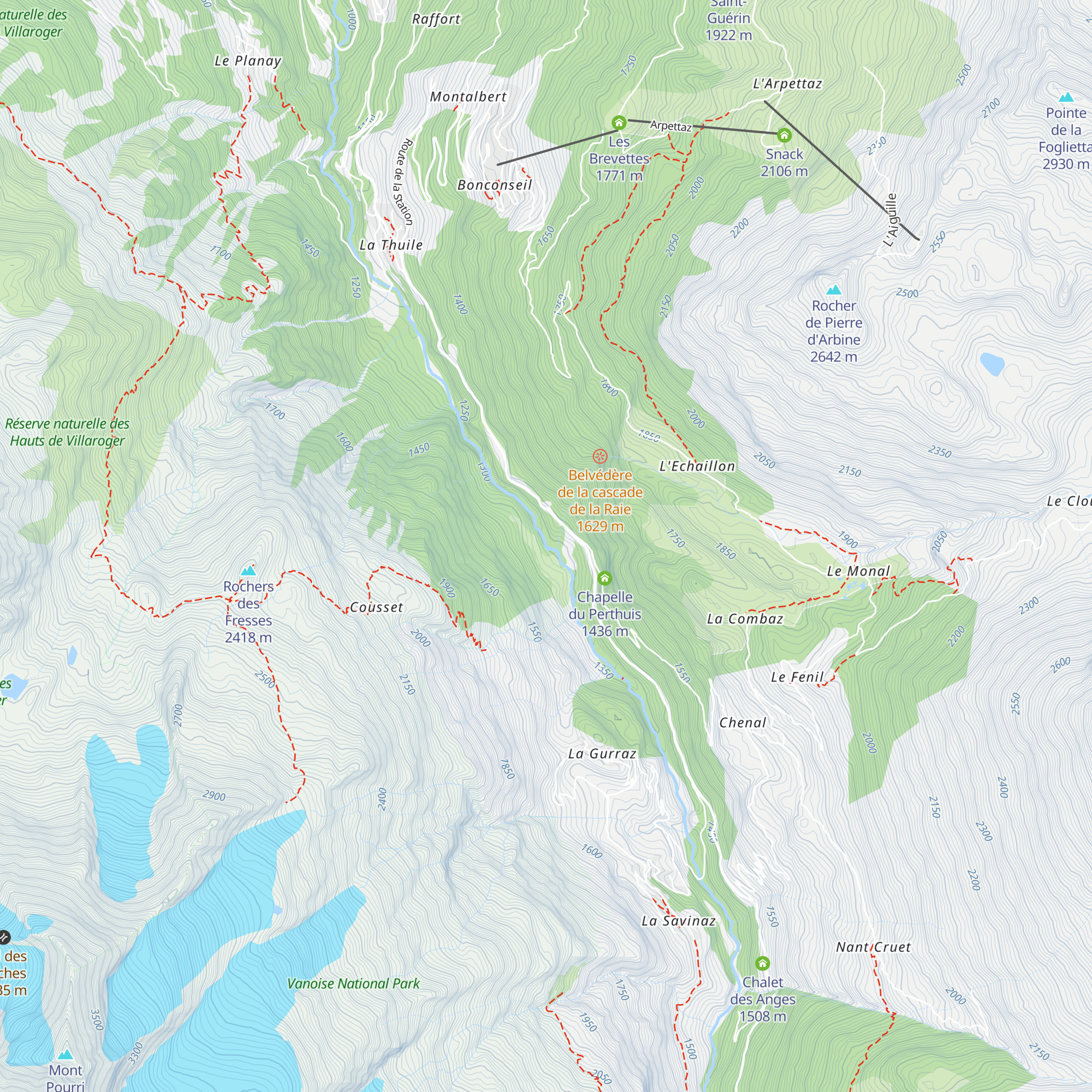 Barrage de la Raie map