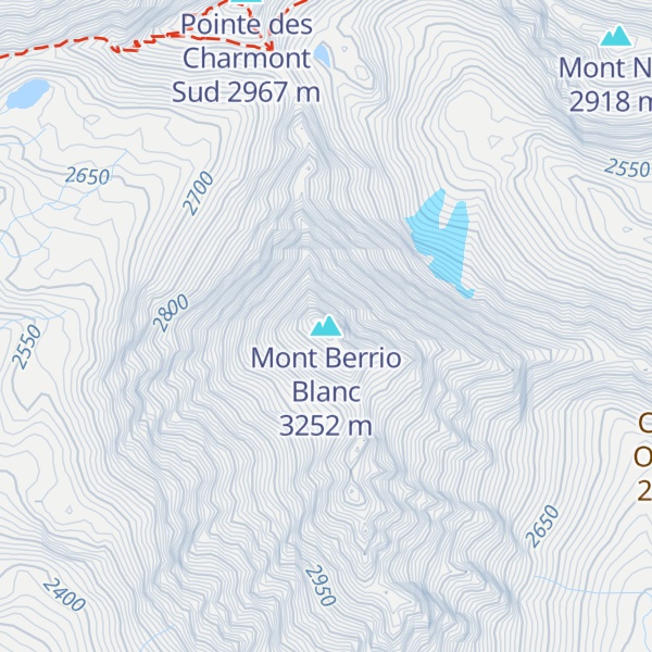 Map of Mont Berrio Blanc