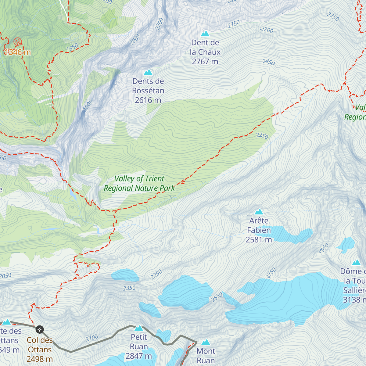 Cabane de Susanfe map