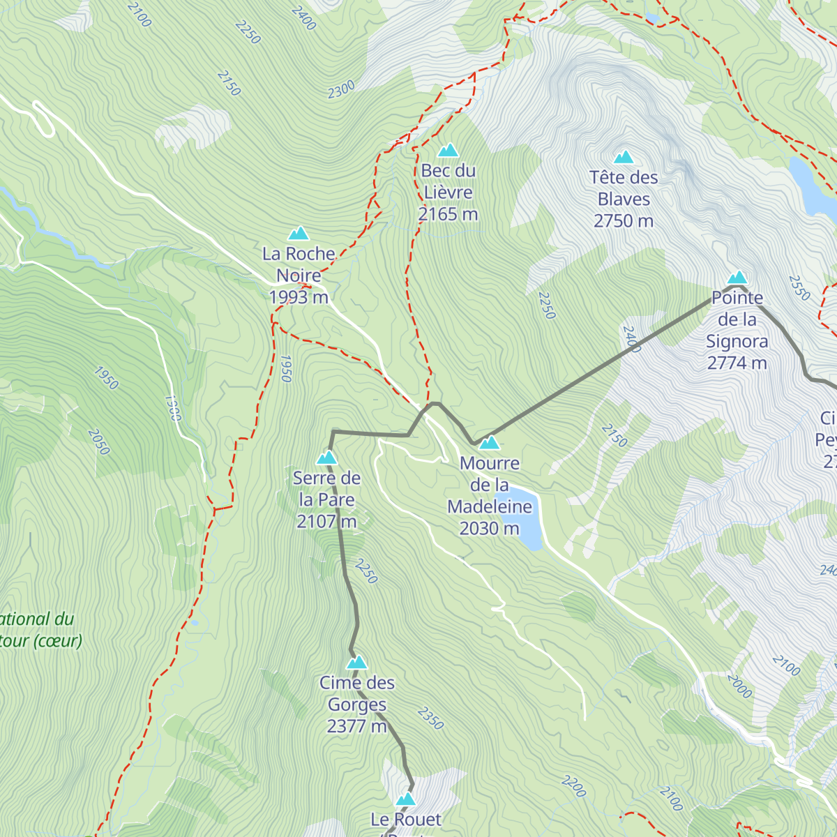 Rifugio della pace map