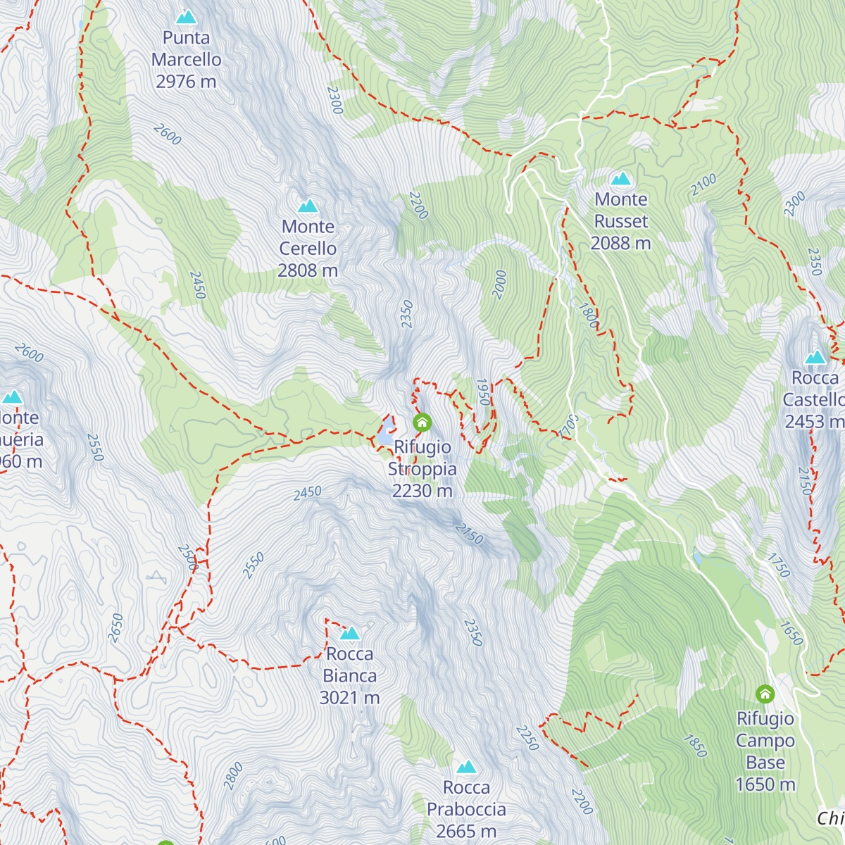 Rifugio Stroppia map