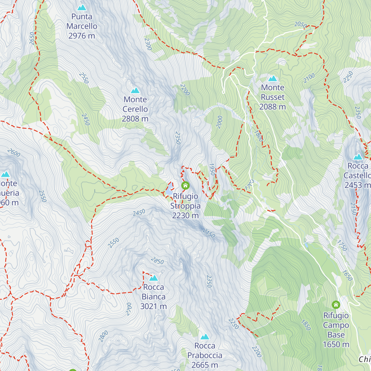 Rifugio Stroppia map