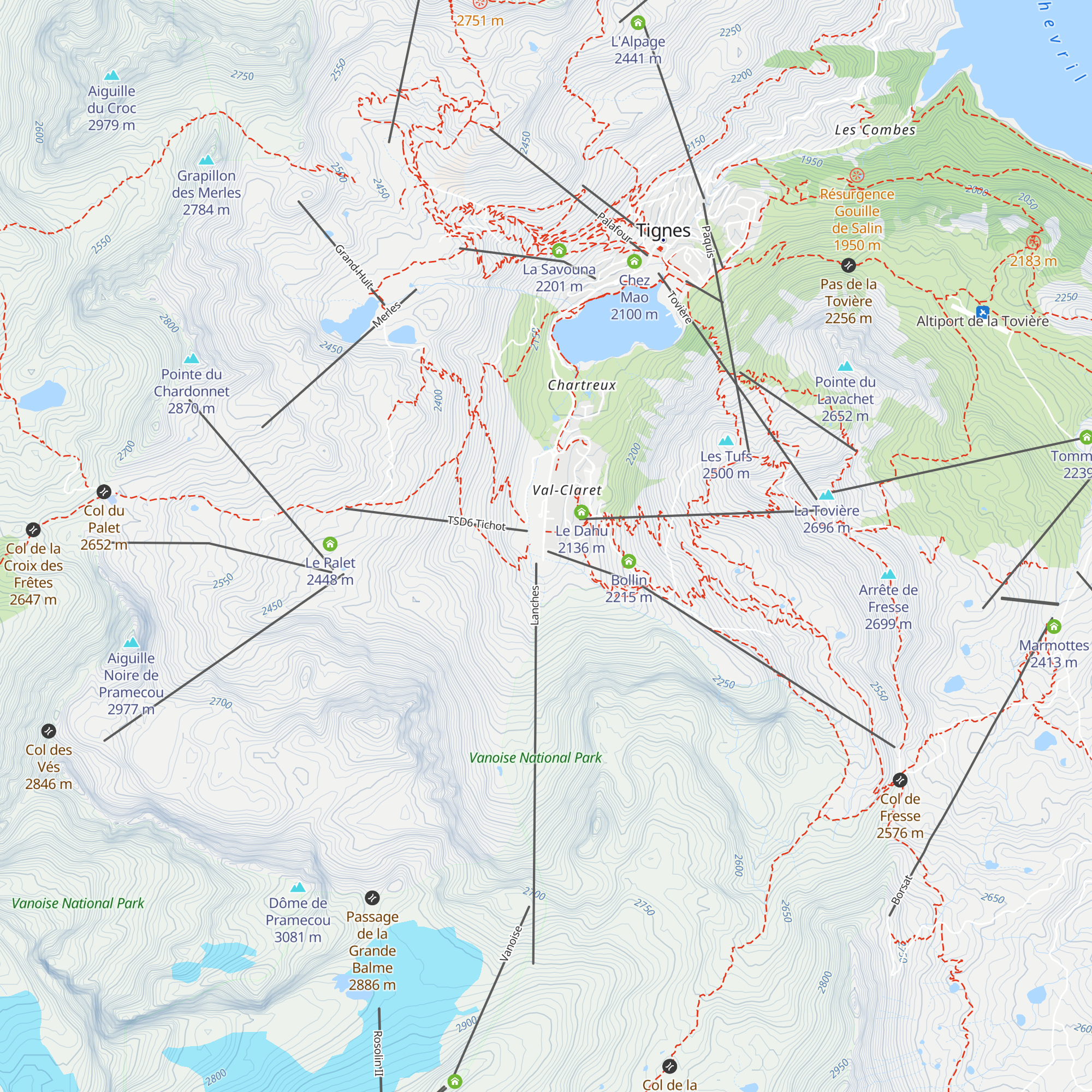 Taverne des Neiges map