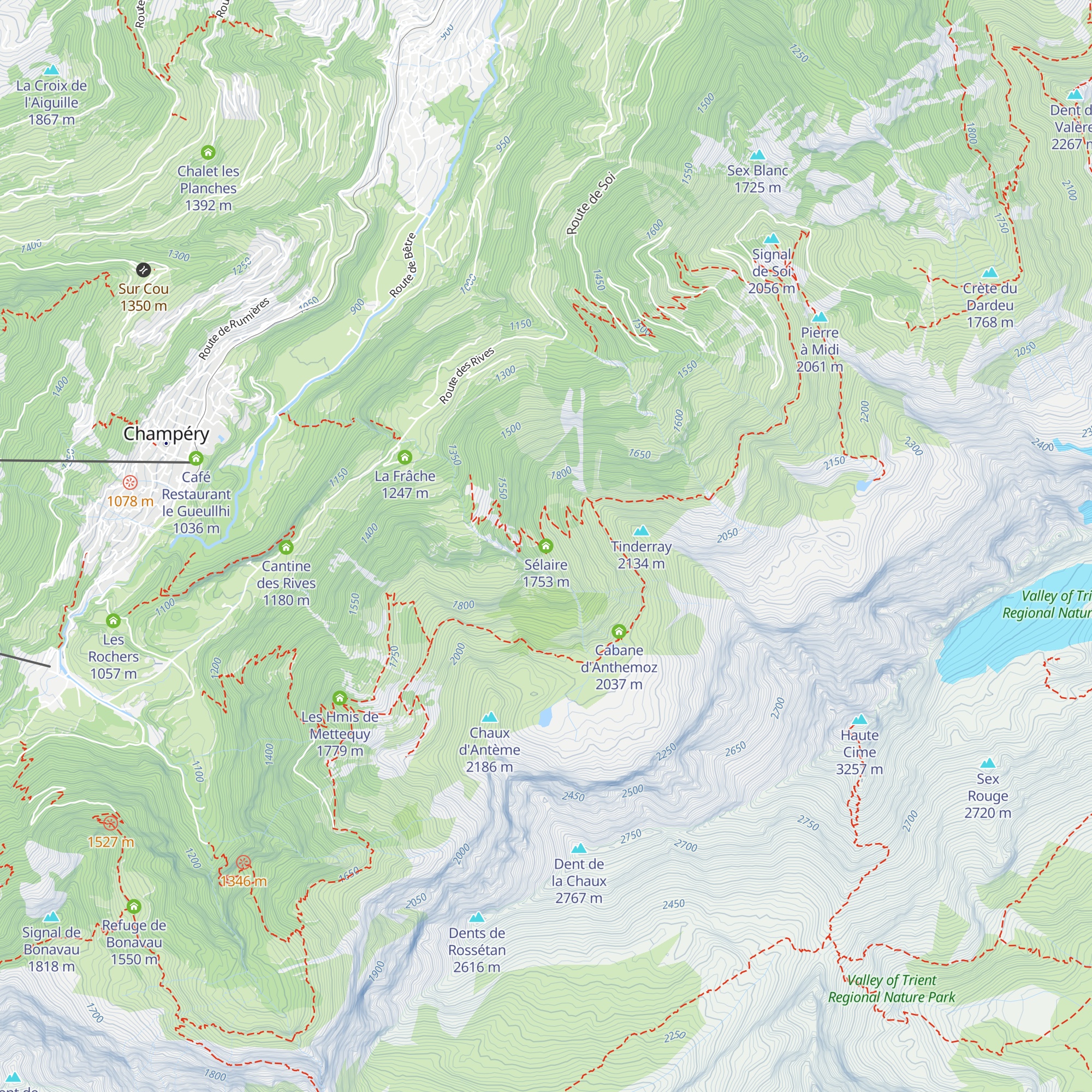 Sélaire map