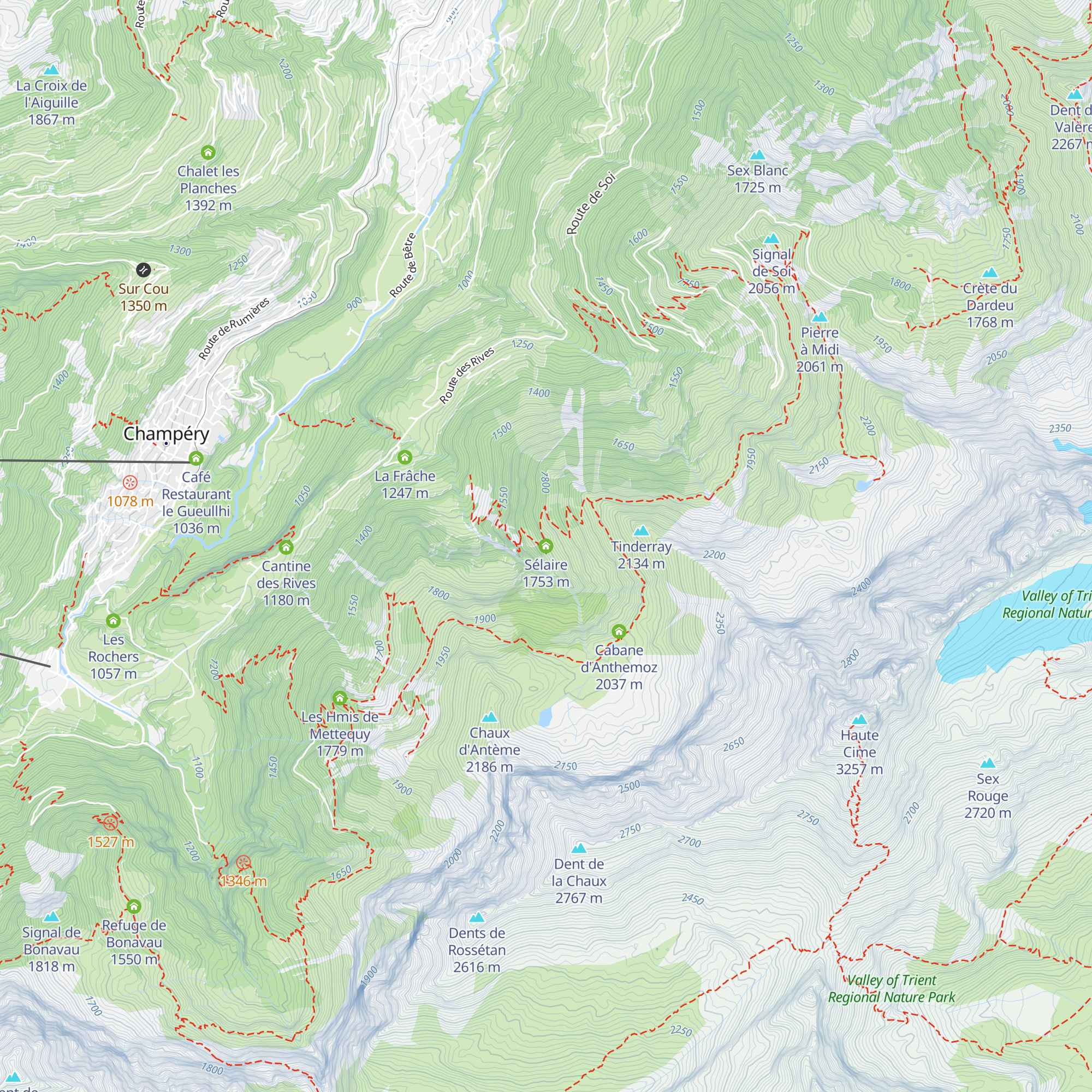 Sélaire map