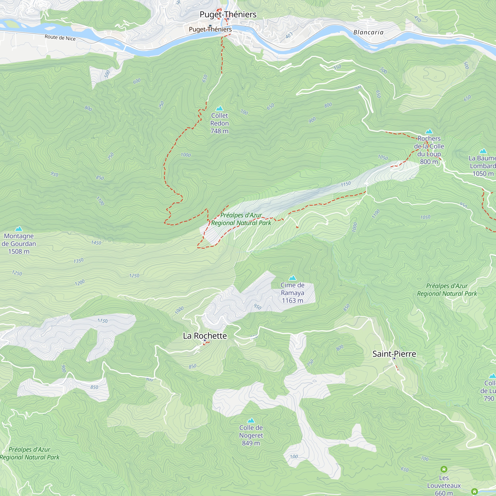 La Costa Jomas map