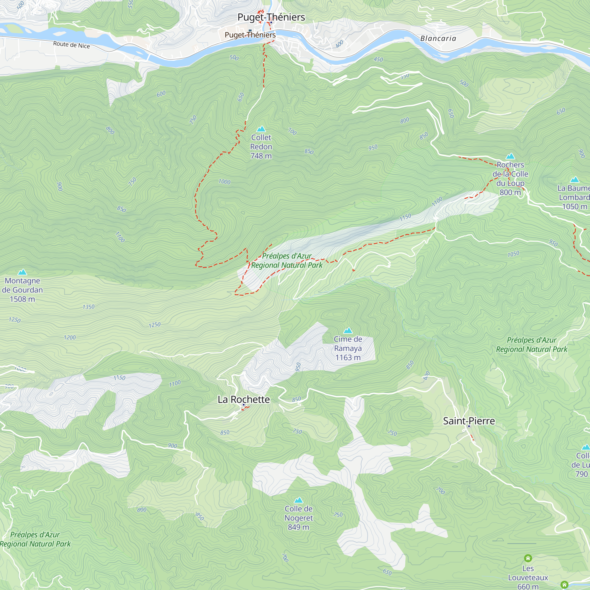 La Costa Jomas map