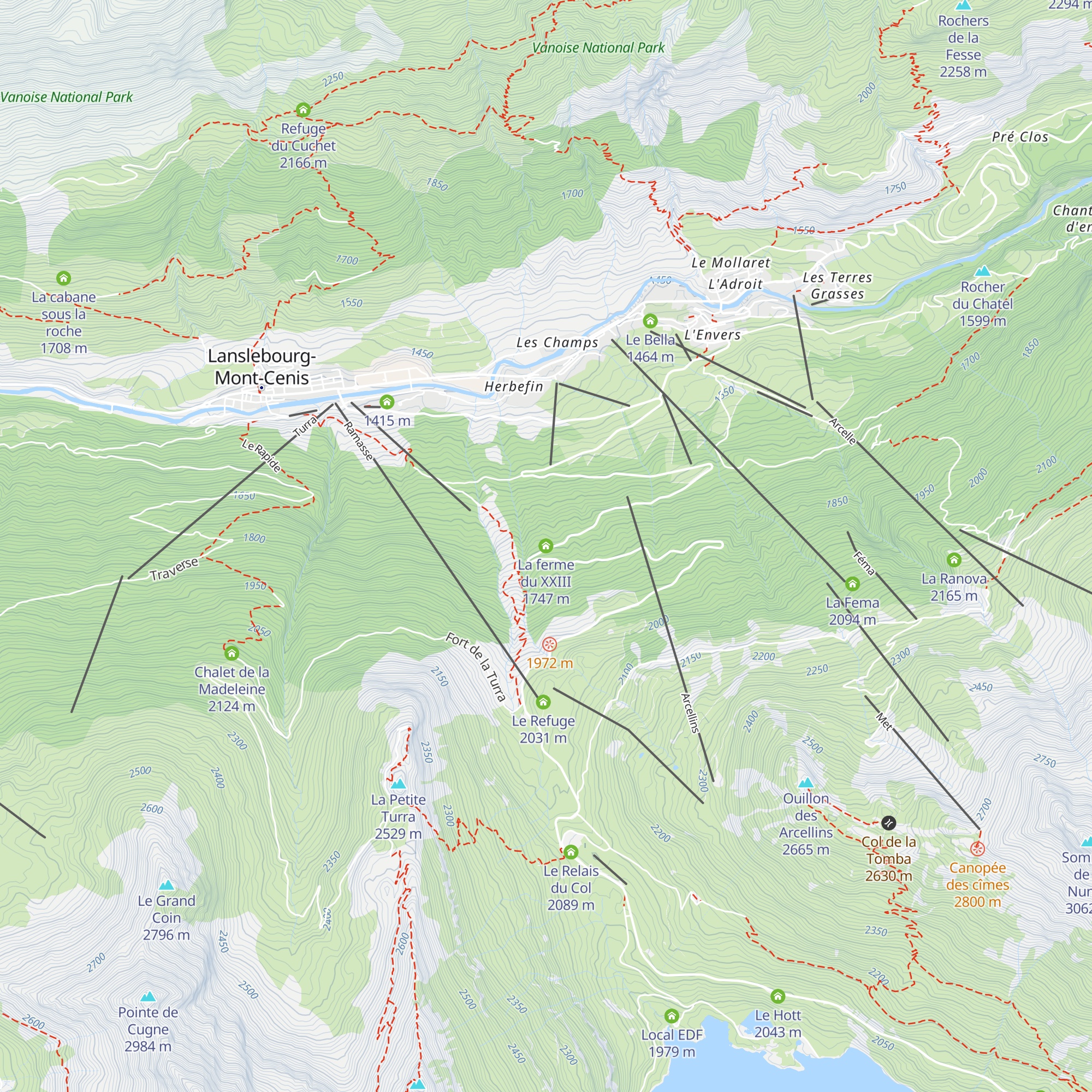 La ferme du XXIII map