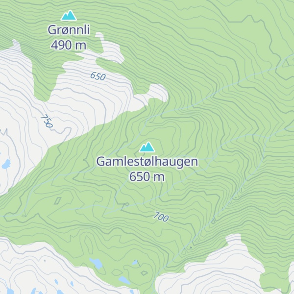 Map of Gamlestølhaugen