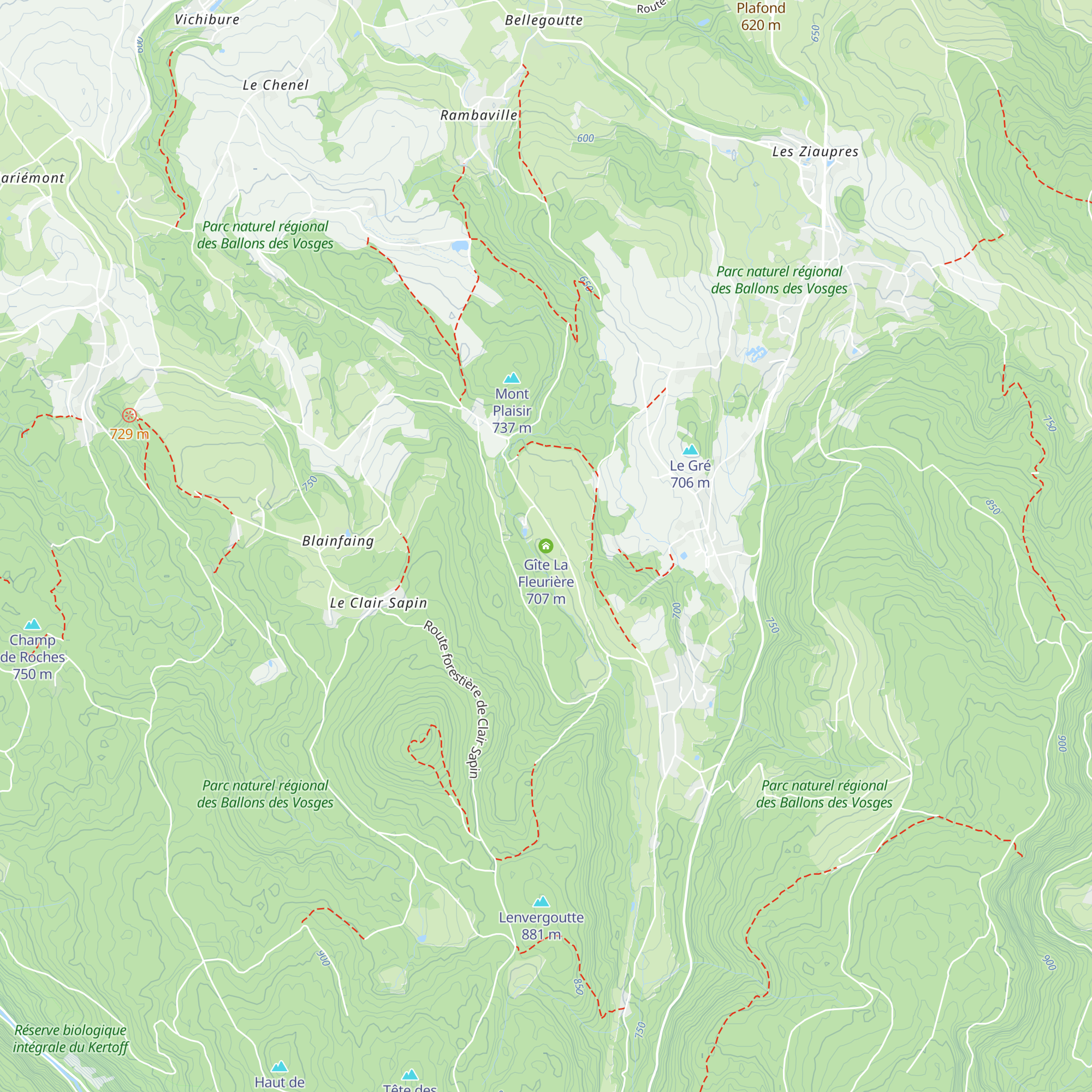 Gîte La Fleurière map