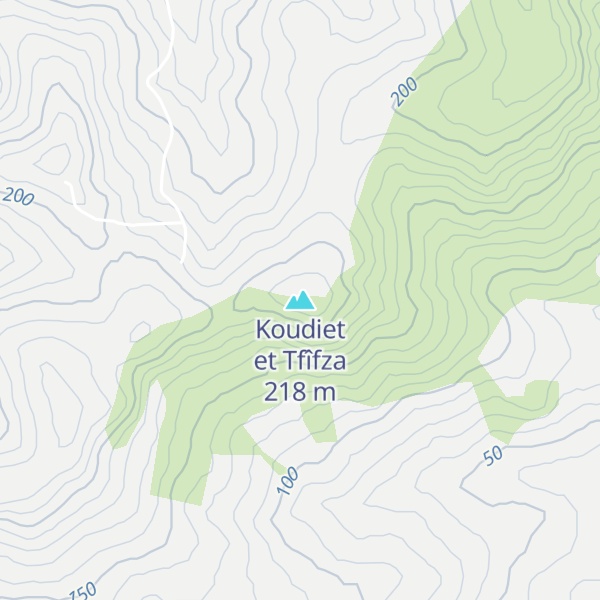 Map of Koudiet et Tfîfza