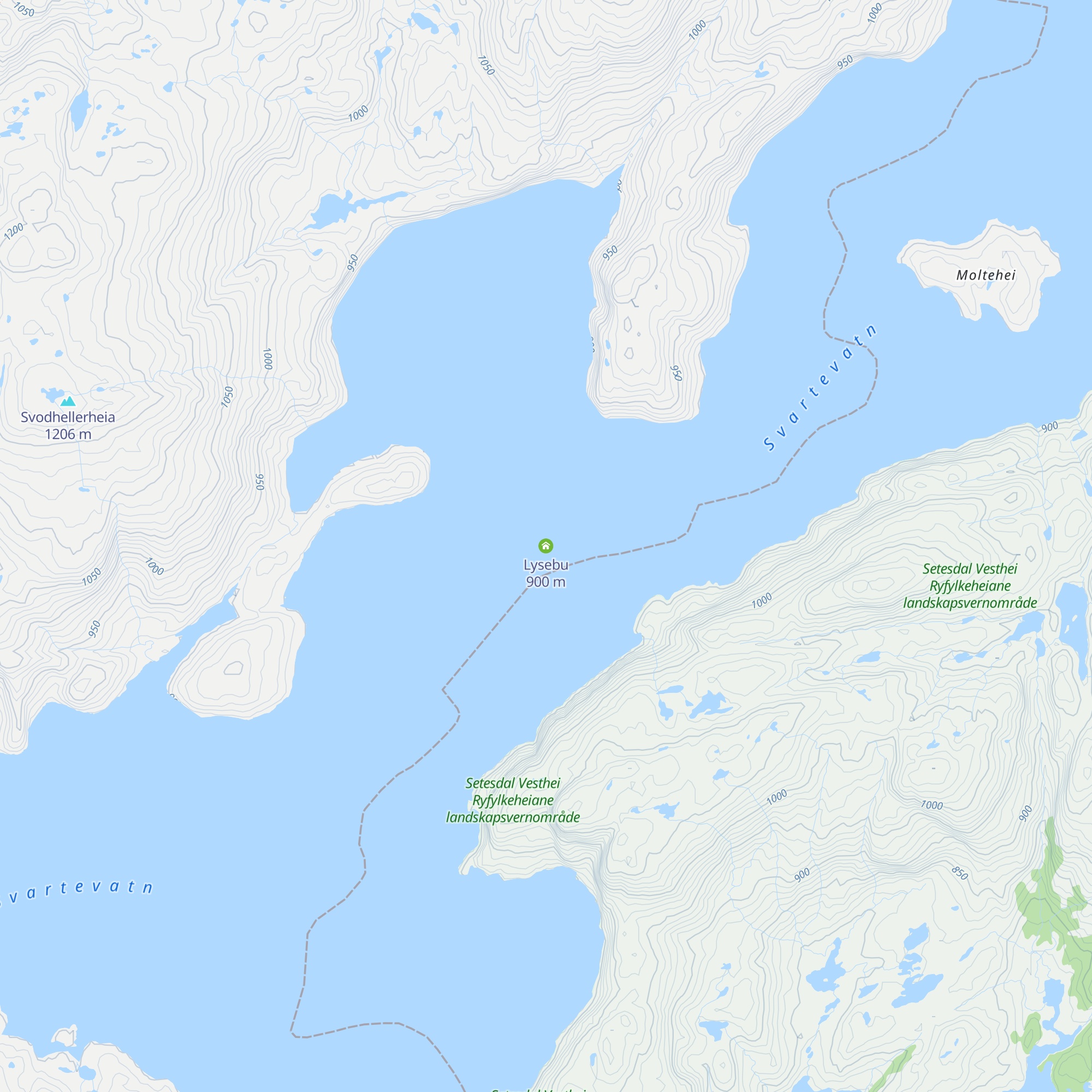 Lysebu map