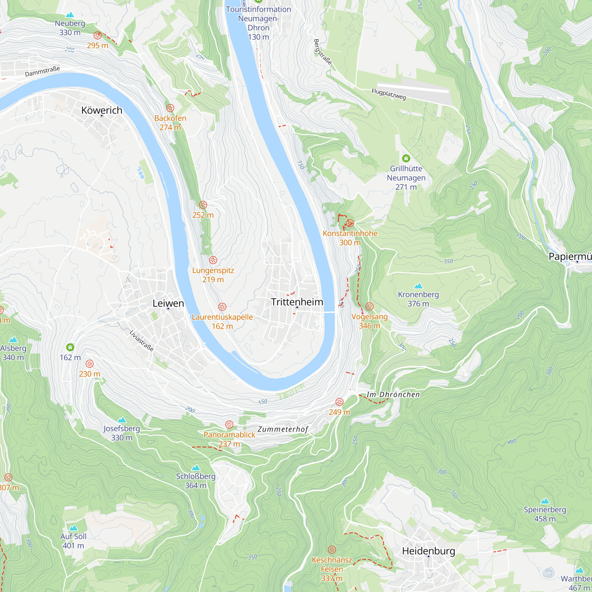 Touristinformation Trittenheim map