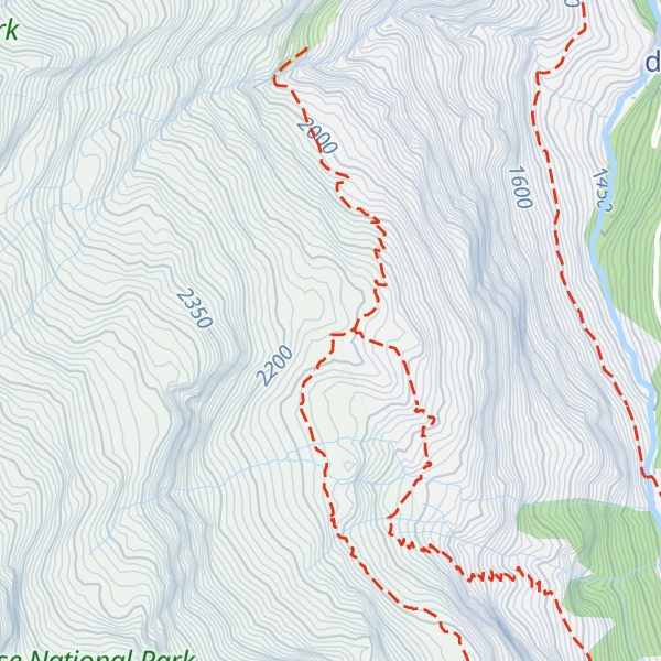Map of Refuge de La Martin