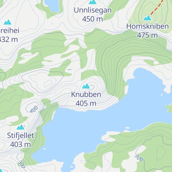 Map of Knubben