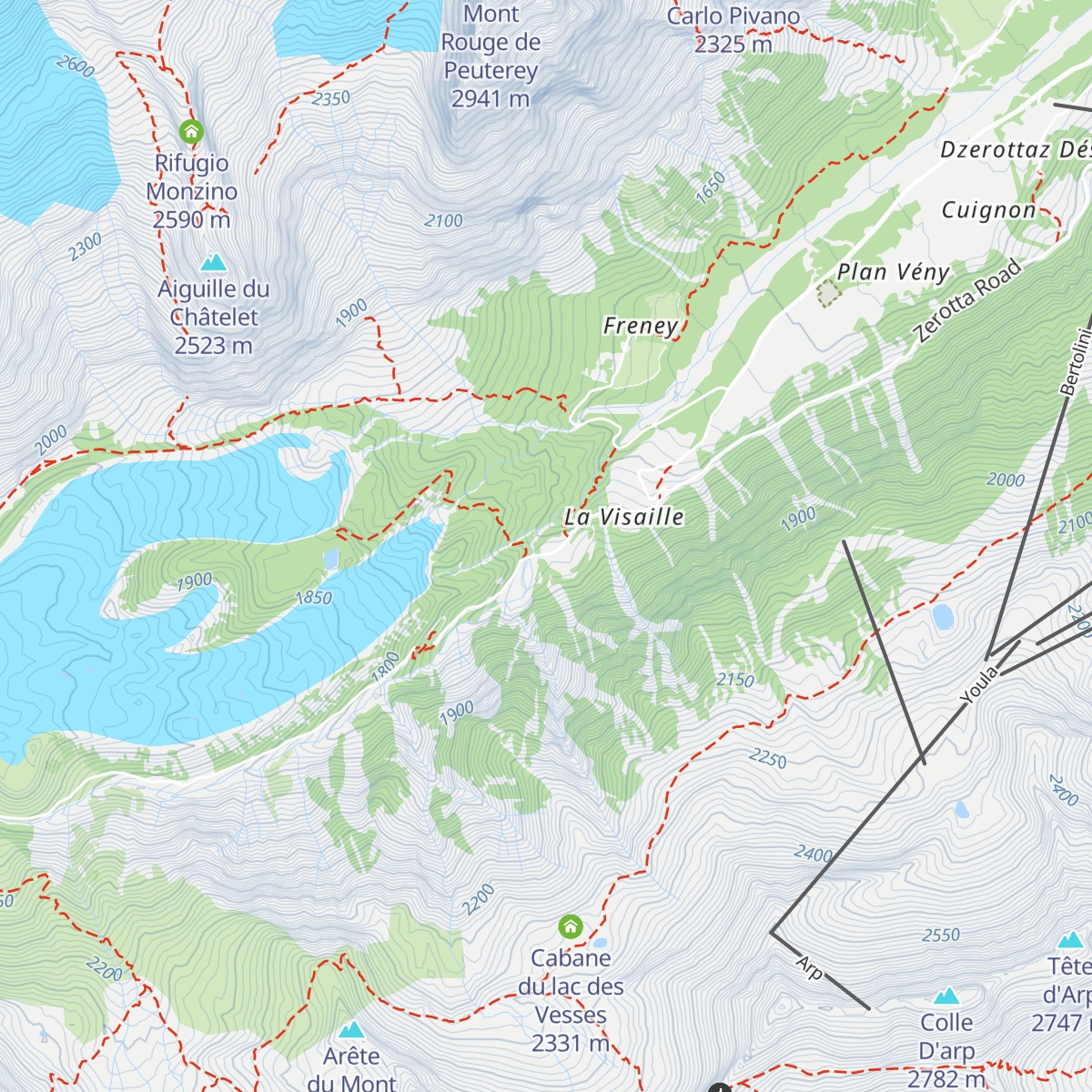 Chalet Del Miage map