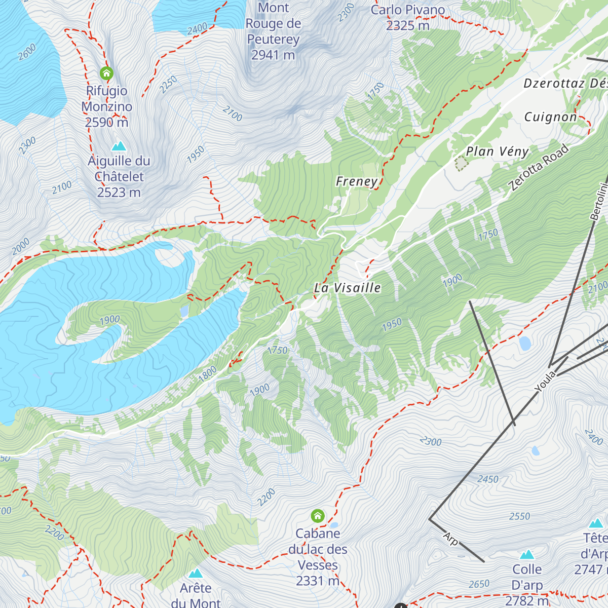 Chalet Del Miage map