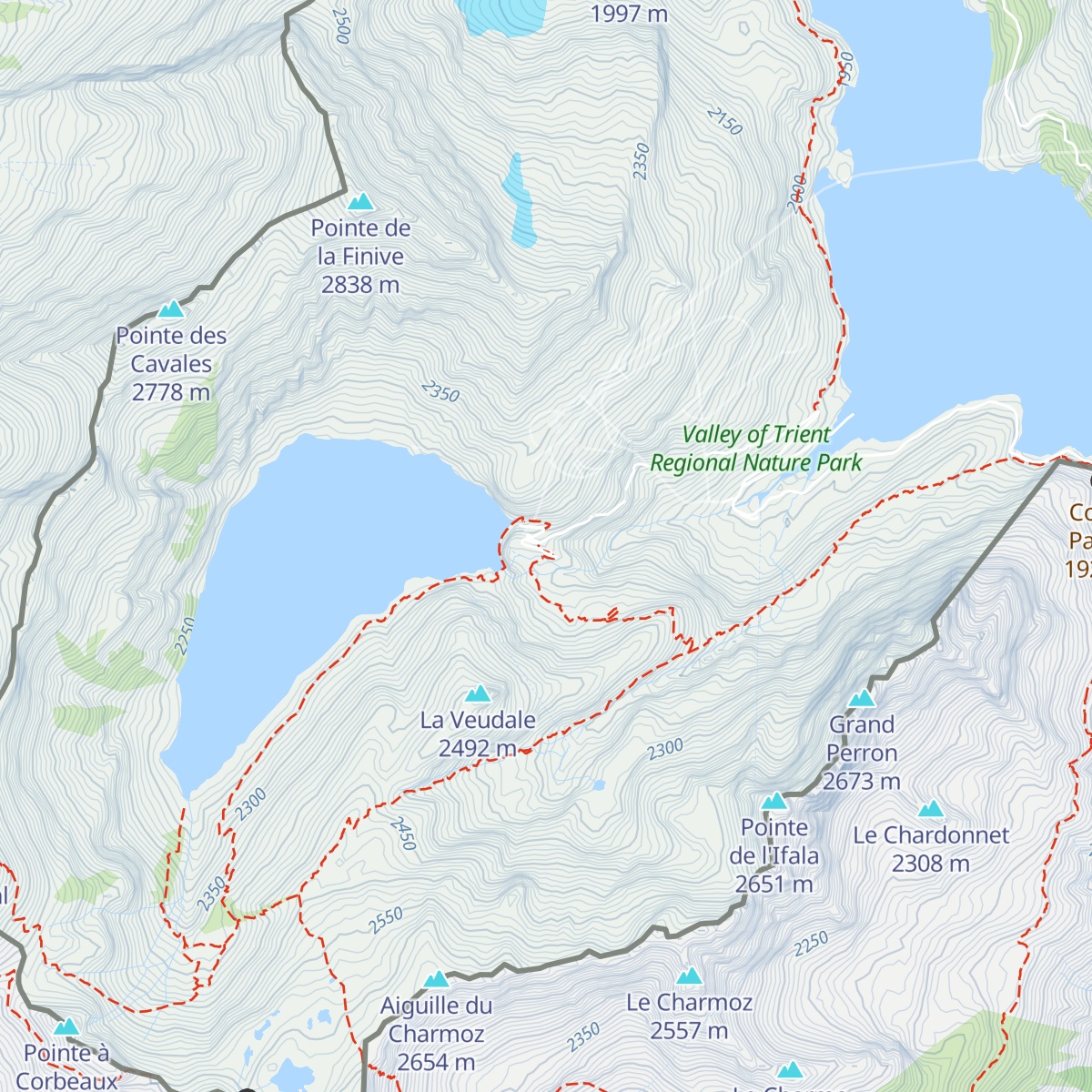 La cabane du Vieux Emosson map