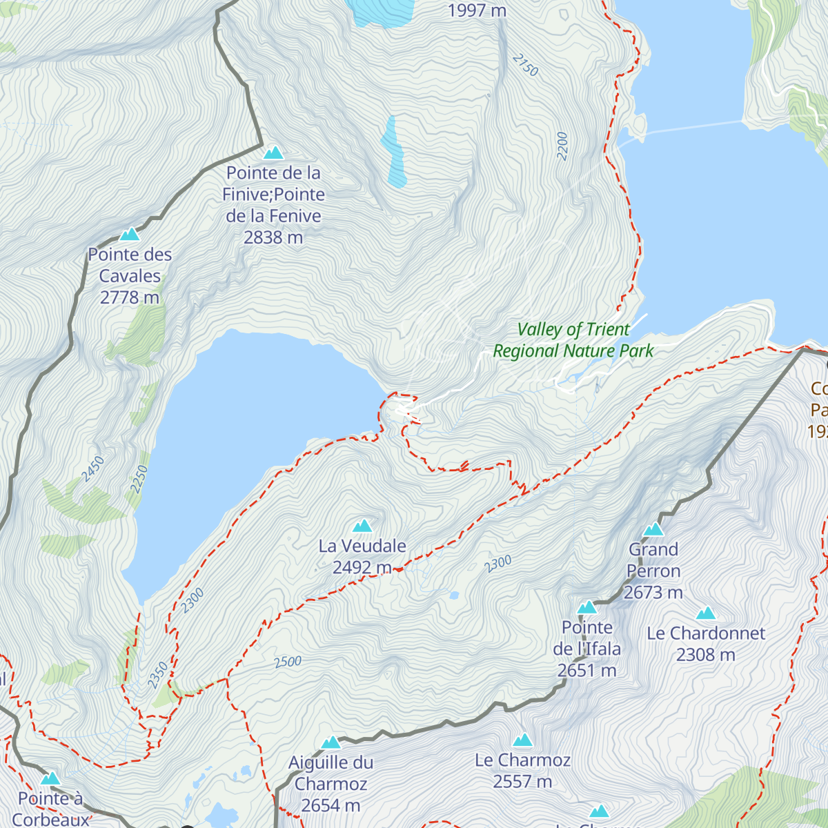 La cabane du Vieux Emosson map