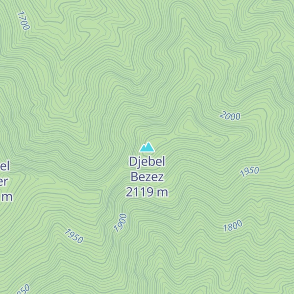Map of Djebel Bezez