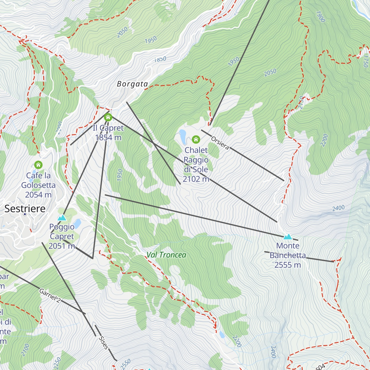 Aquilla Nera map