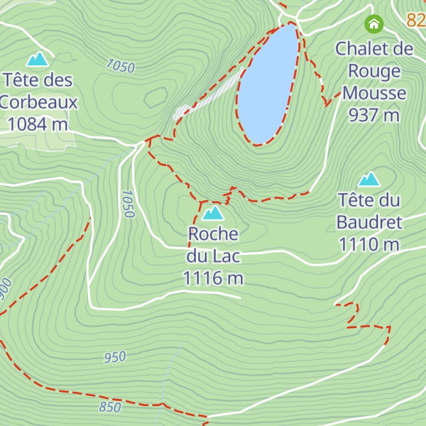 Map of Roche du Lac