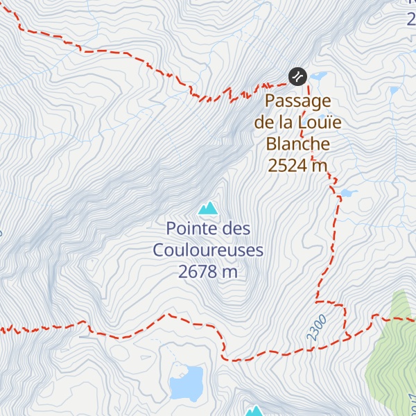 Map of Pointe des Couloureuses