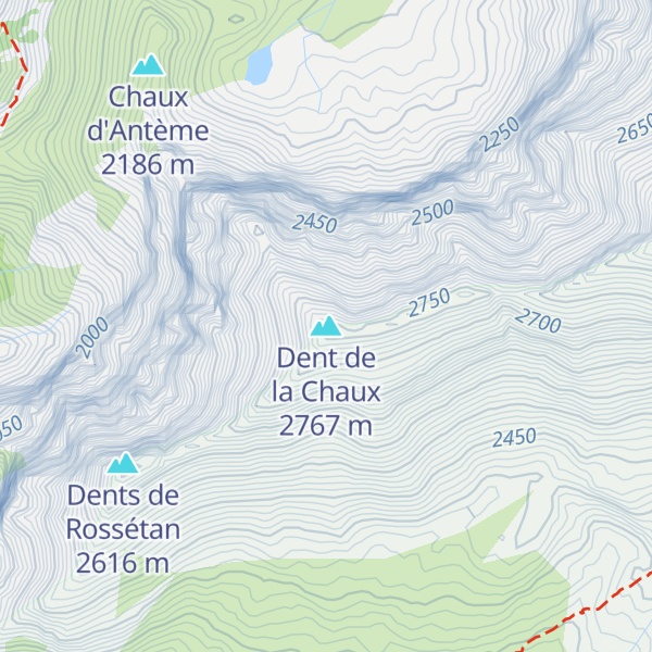 Map of Dent de la Chaux