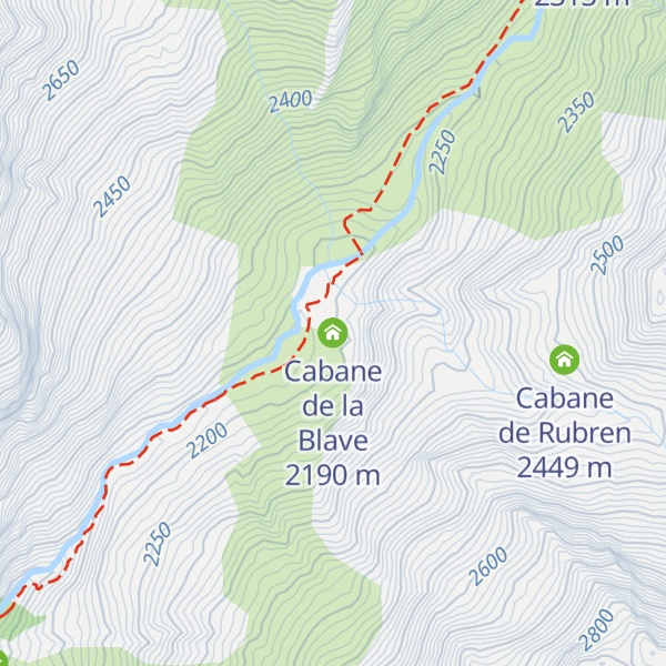 Map of Cabane de la Blave