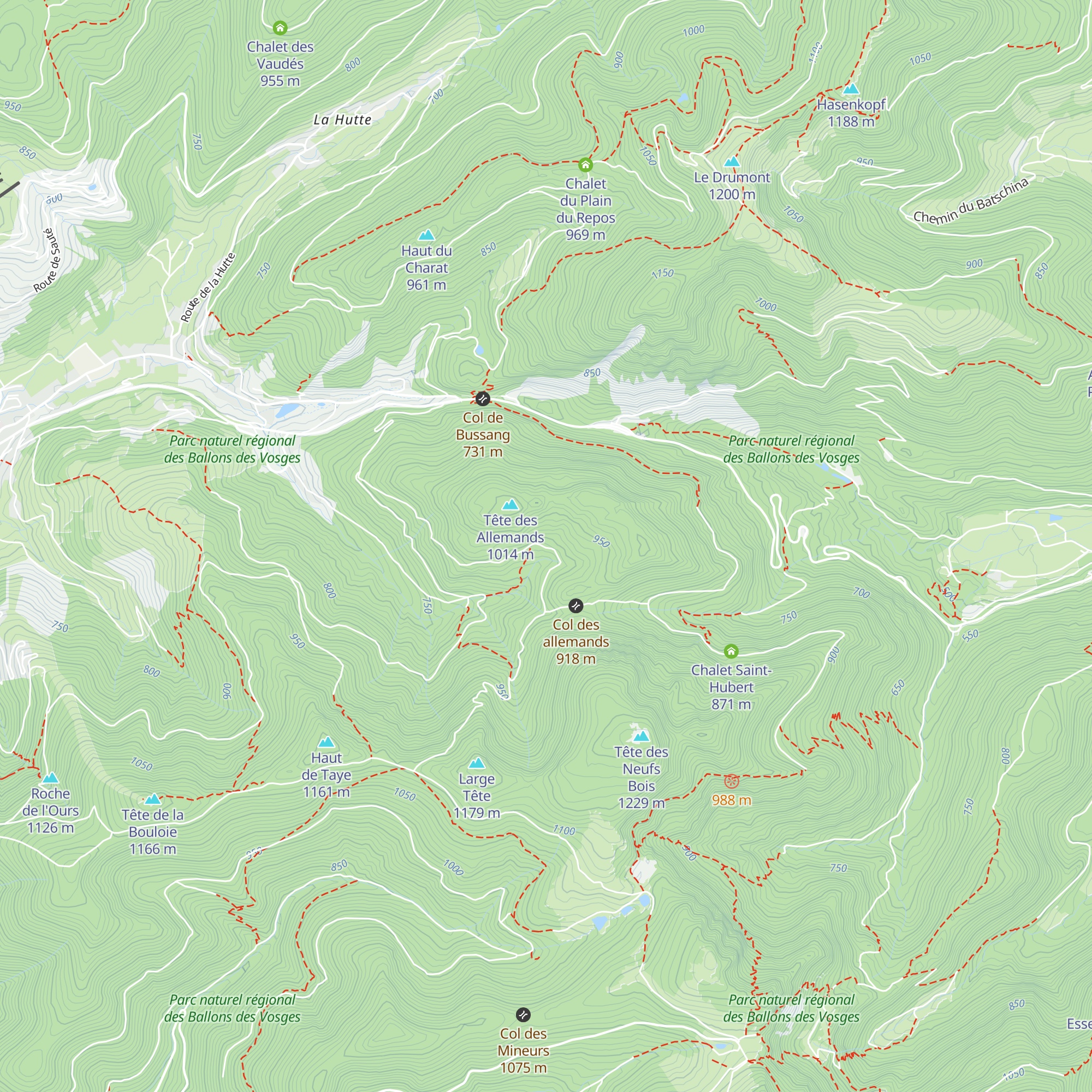 Chalet de l'Union map