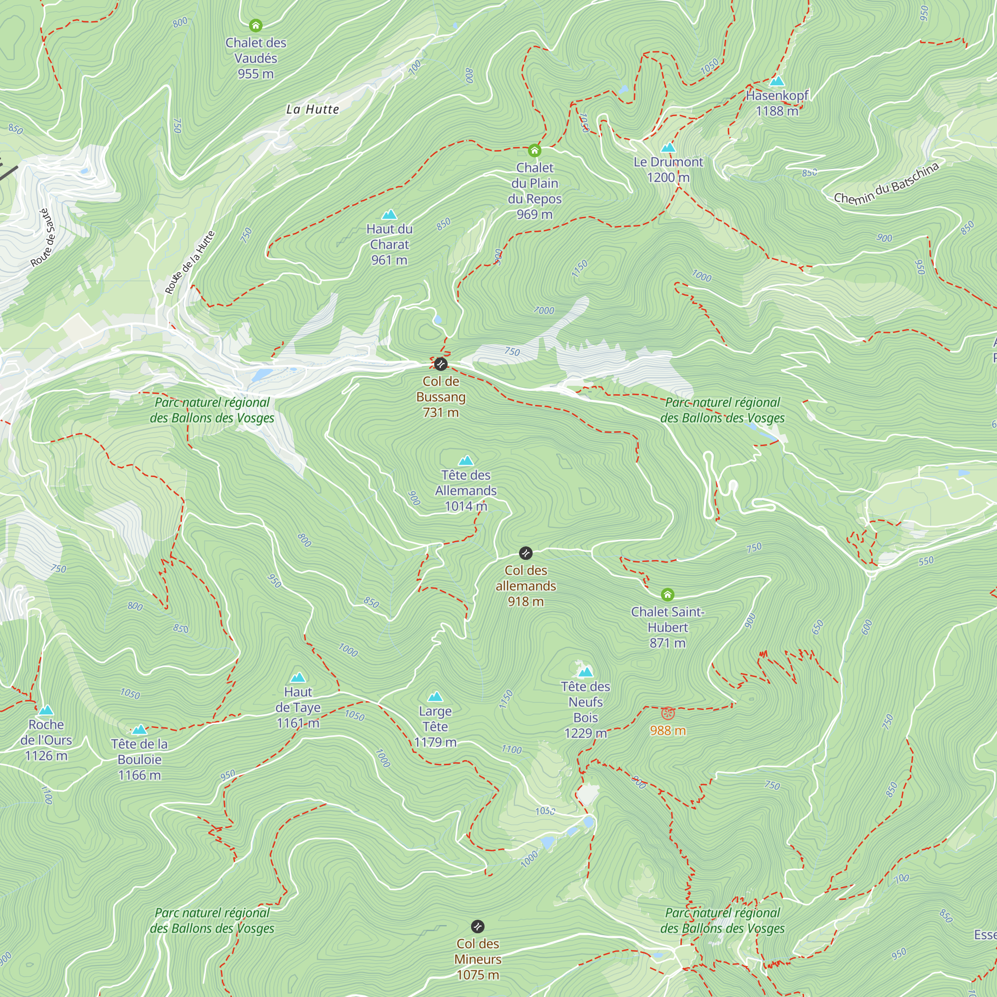 Chalet de l'Union map