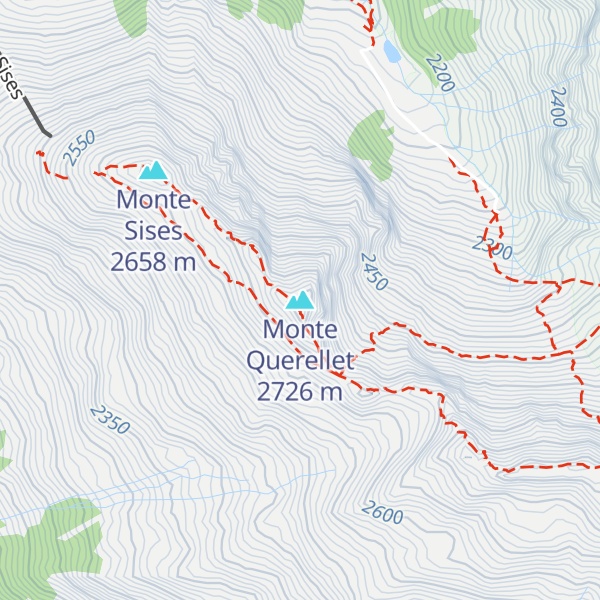 Map of Monte Querellet