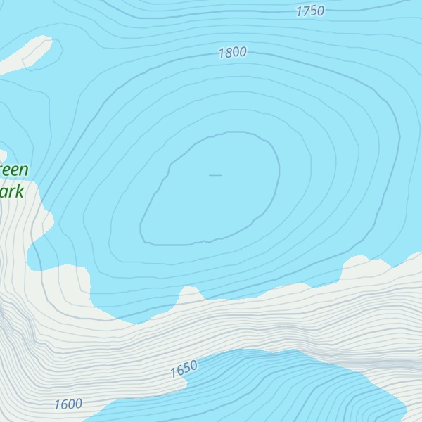 Map of Ramnefjellbreen Punkt på