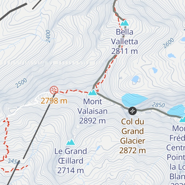 Map of Mont Valaisan