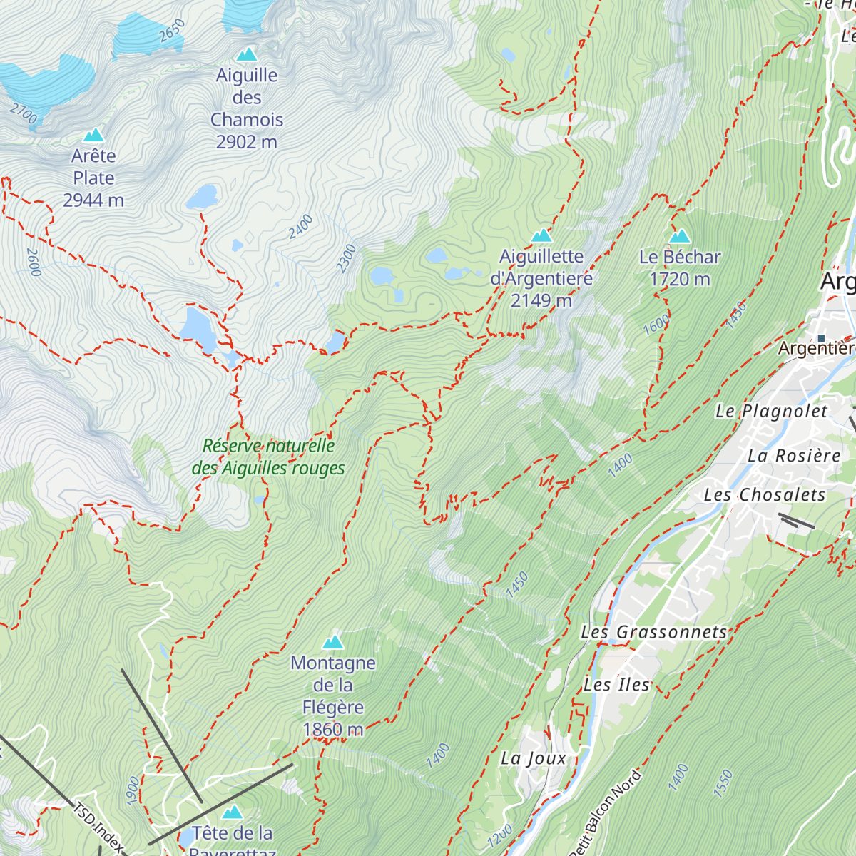 Châlet des Chéserys map