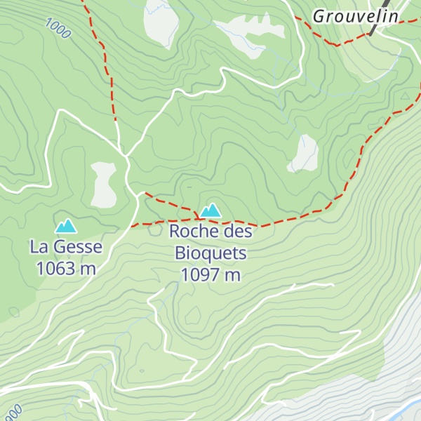 Map of Roche des Bioquets