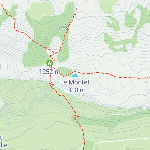 Map of Le Montet