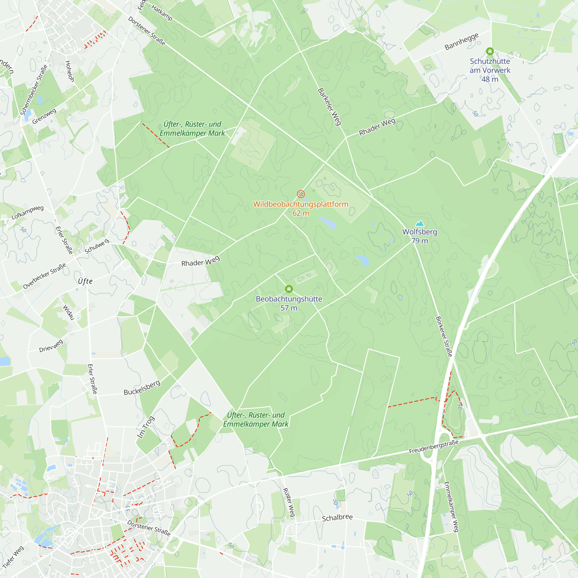 Beobachtungshütte map